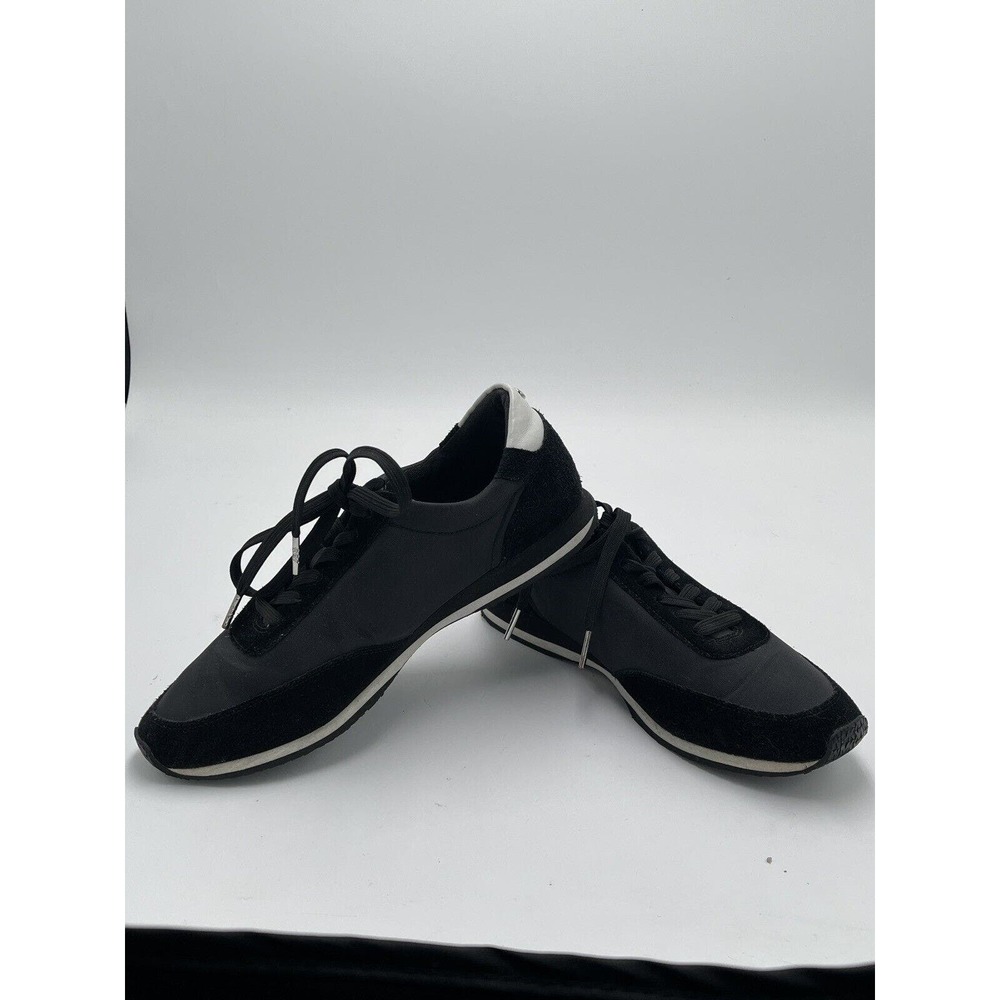 Michael Kors Women's City Sneakers Size 9.5M Black Suede Trim